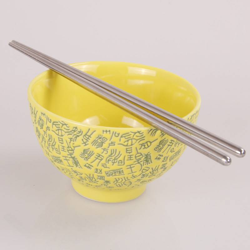 Stainless steel chopsticks thread high quality hollow chopsticks antiskid design metal chopsticks set five pairs F3-54-3