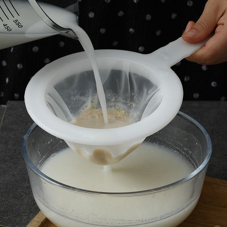 Household kitchen ultra-fine strainer kitchen nylon strainer spoon juice sieve soy milk strainer dregs artifact E-710