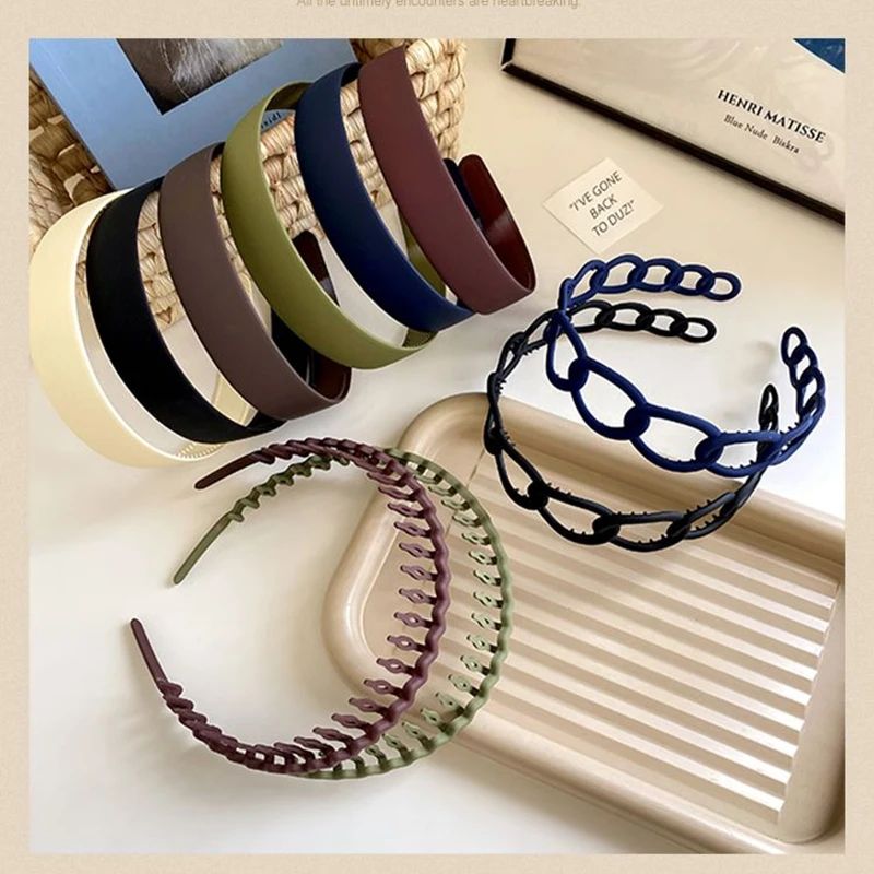 Non-slip Hair Bands for Women Men Simple Bezel Headband Washing Hair Bang Holder Facial Mask Hair Hoop Hairband Hair Accessories A-1994