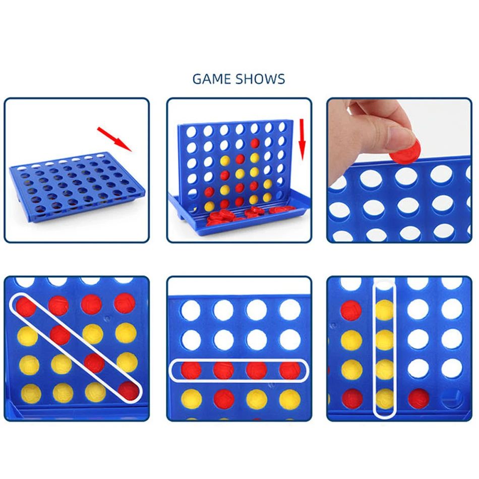 Four In A Row Bingo Chess Connect Classic Family Board Game Toys Fun Educational Toy for Kids Children Entertainment Game F4-80