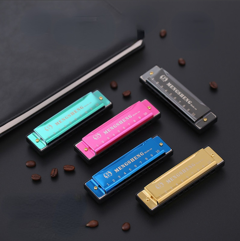 10-hole Harmonica Harmonica Educational Musical Instrument Beginner Teaching Playing Gift Copper Resin Harmonica Core