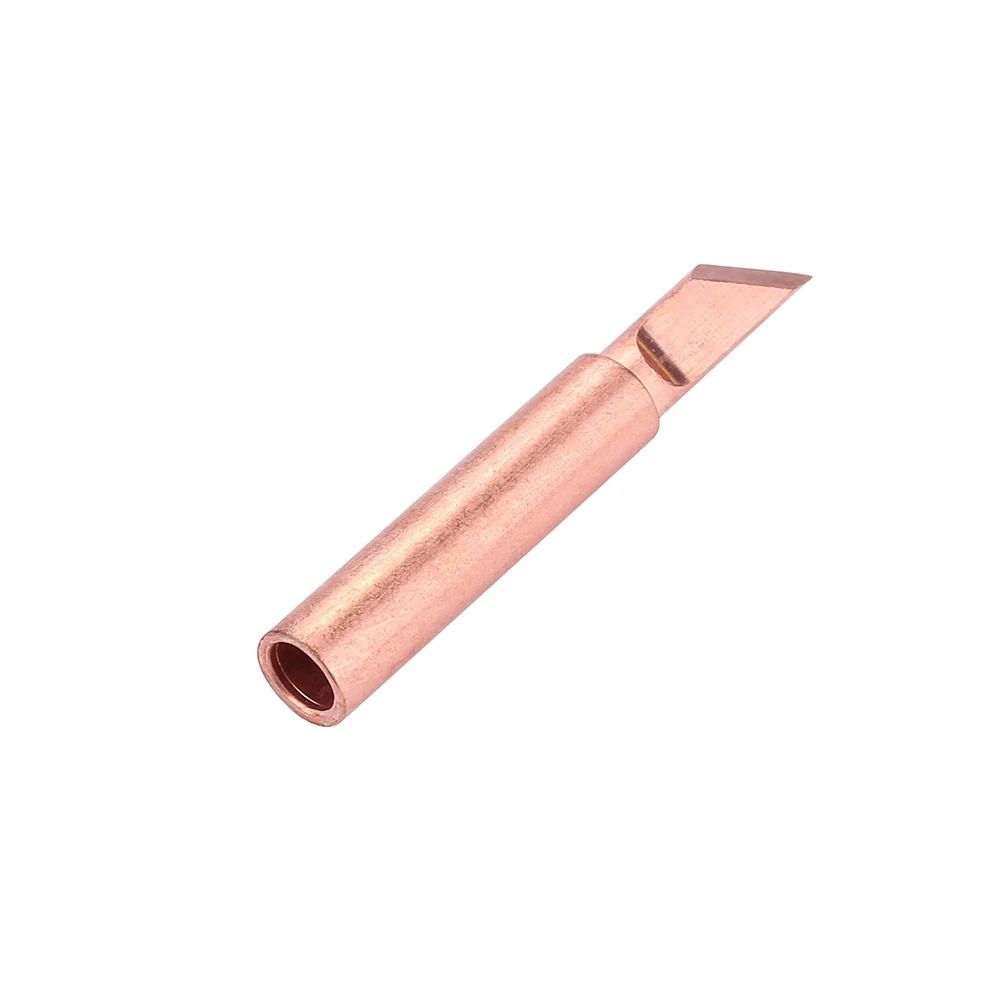 6pcs/lot 900M-T Copper Soldering Iron Tips Lead Free Solder Welding Sting For 936/937/938/969/8586/852D Soldering Station C-298