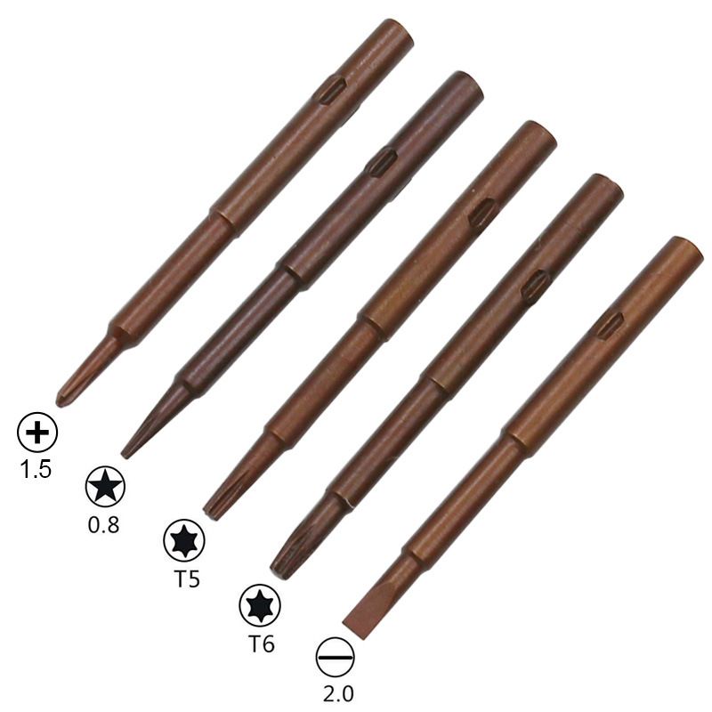 Mini Screwdriver Screw driver for iPhone DIY Mobile Phone Open Repair Tools Kit 5 in 1 Aluminum Alloy Mini Screwdriver Tools C-331