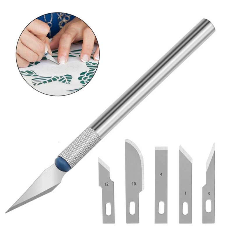 13Pcs Carving Knife Craft Sculpture Paper Cutting Blade Precision Engraving Cutter Non-Slip Hand Tool DIY Art Hobby Repair Set  E-1255