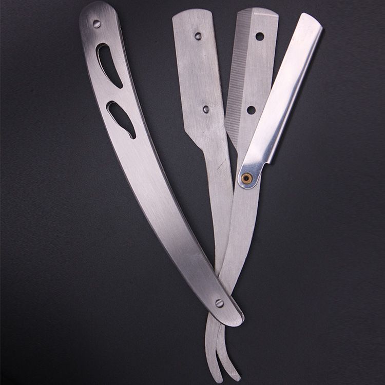 Men's Fashion Straight Edge Barber Razor Stainless Steel Gold Folding Shaving Shaver Salon Quality Shaving Tool Tools
B2--44