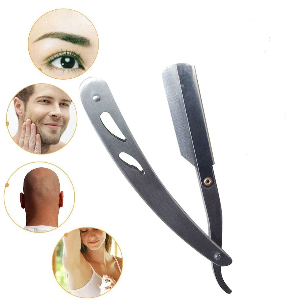 Men's Fashion Straight Edge Barber Razor Stainless Steel Gold Folding Shaving Shaver Salon Quality Shaving Tool Tools
B2--44