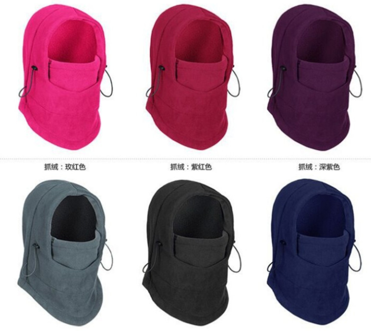 Outdoor Thick Double-layer Winter Riding Catching Velvet Cap Windproof Warm Mask Face Cs Hood