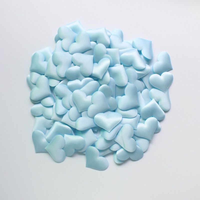 100 Pieces Cloth Hearts Diameter 2.8x3.5cm Wedding Party Confetti Table Decorations Birthday Party Decorations J-146-2