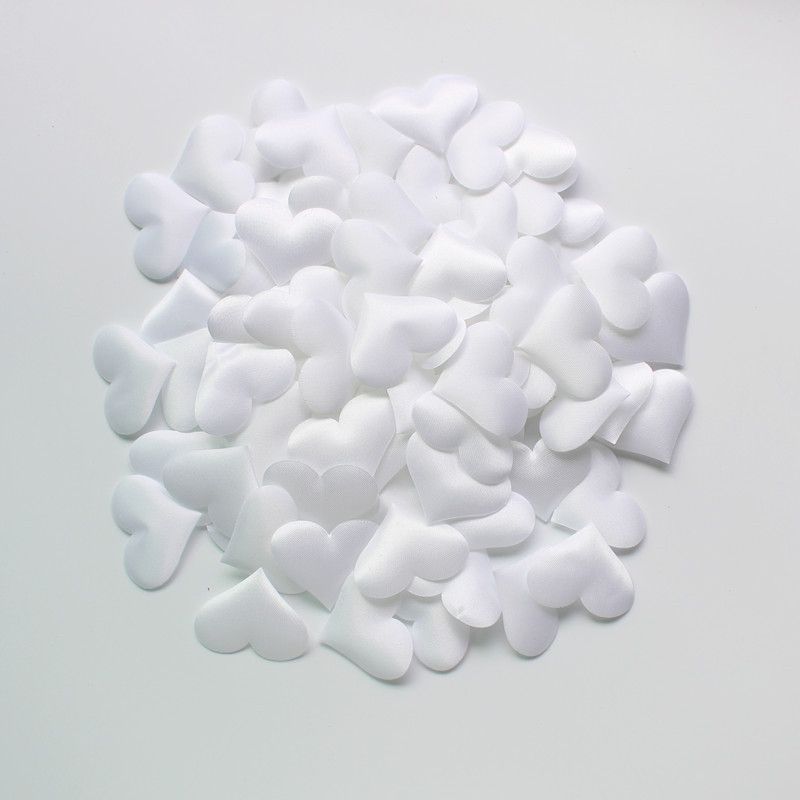 100 Pieces Cloth Hearts Diameter 2.8x3.5cm Wedding Party Confetti Table Decorations Birthday Party Decorations J-146-2