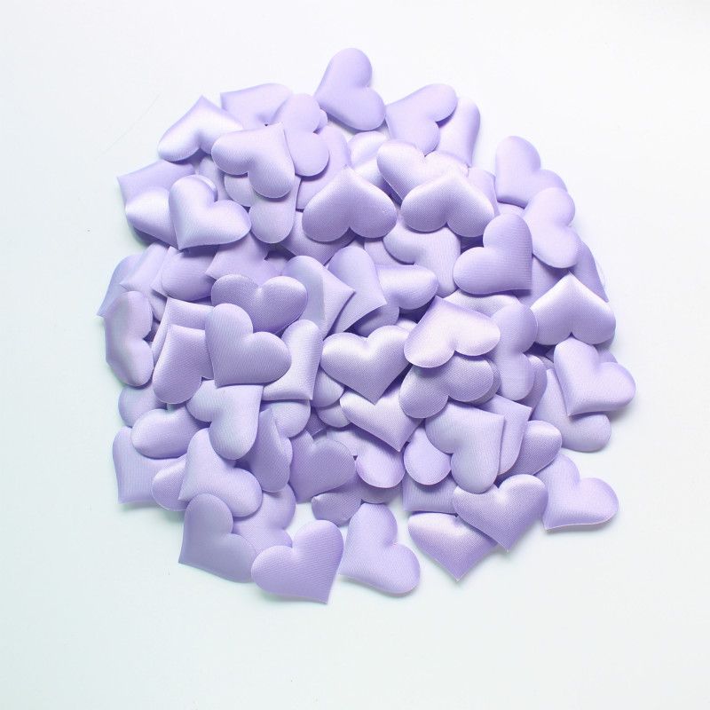 100 Pieces Cloth Hearts Diameter 2.8x3.5cm Wedding Party Confetti Table Decorations Birthday Party Decorations J-146-2