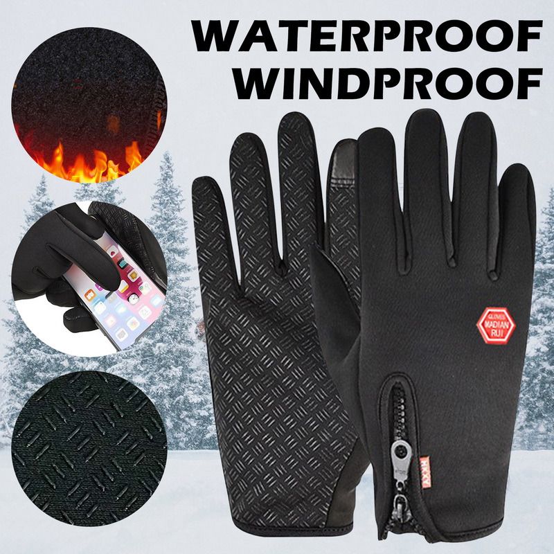 Winter Cycling Gloves Touch Screen Thermal Gloves Outdoor Sports For Fishing Motorcycle Mtb Road Bike Gloves Bicycle Accessories C-515