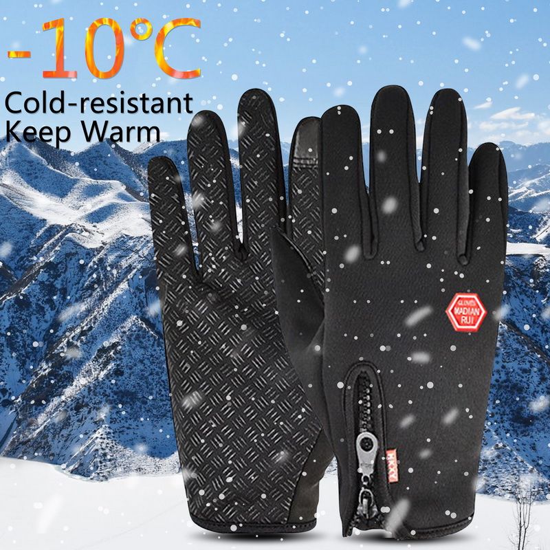 Winter Cycling Gloves Touch Screen Thermal Gloves Outdoor Sports For Fishing Motorcycle Mtb Road Bike Gloves Bicycle Accessories C-515