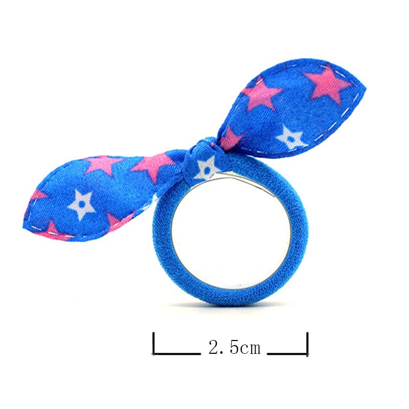 50pcs Cute Small Rabbit Ear Hair Bands Girl Rubber Band Elastic Band Baby Headwear Korean Children Hair Accessories Ornaments C-158