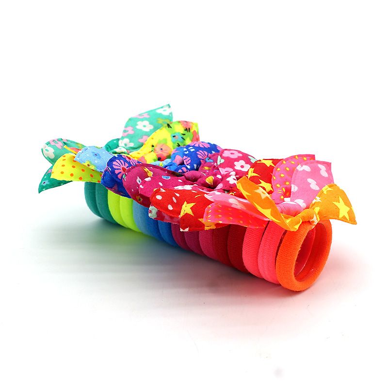 50pcs Cute Small Rabbit Ear Hair Bands Girl Rubber Band Elastic Band Baby Headwear Korean Children Hair Accessories Ornaments C-158