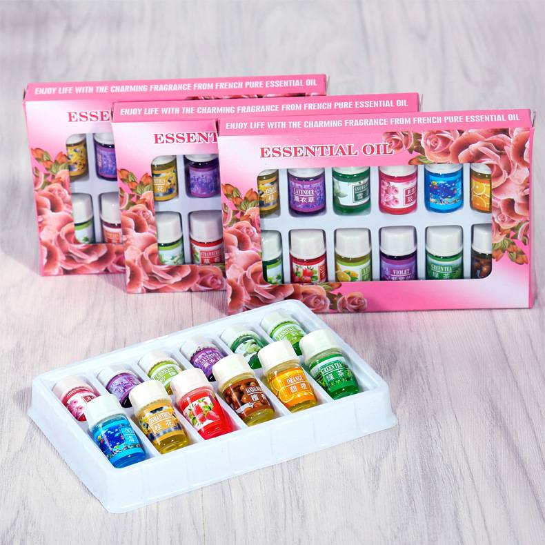 12PCS 3ML Air Freshener Natural Plant Aromatherapy Essential Oil Air Conditioning Perfume Aroma Diffuser Fragrance Humidifier  B2-312