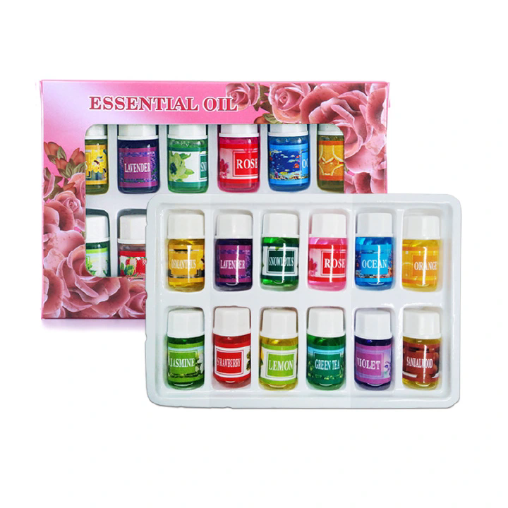 12PCS 3ML Air Freshener Natural Plant Aromatherapy Essential Oil Air Conditioning Perfume Aroma Diffuser Fragrance Humidifier  B2-312