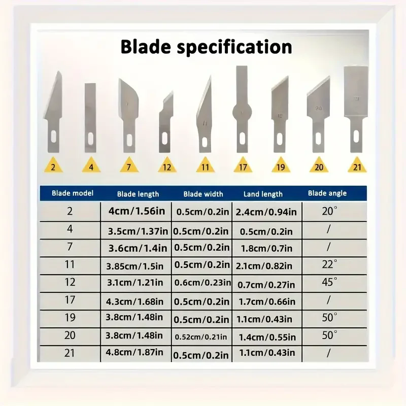 13Pcs Carving Knife Craft Sculpture Paper Cutting Blade Precision Engraving Cutter Non-Slip Hand Tool DIY Art Hobby Repair Set  E-1255