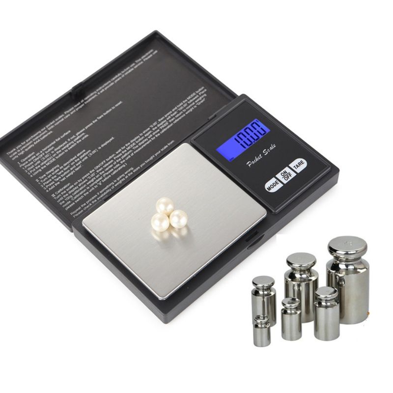 500g X 0.01g High Precision Digital Kitchen Scale Jewelry Balance Digital Scale Pocket Scale Weighing Electronic Scale C-197