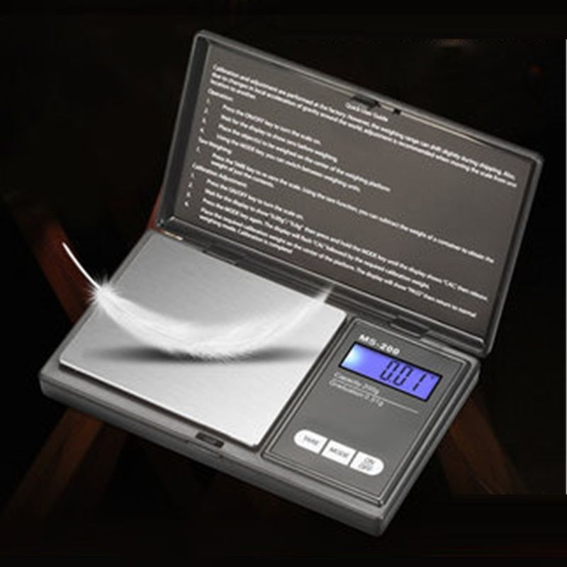 500g X 0.01g High Precision Digital Kitchen Scale Jewelry Balance Digital Scale Pocket Scale Weighing Electronic Scale C-197