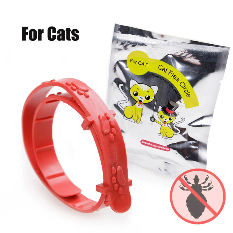 Pet Dog Cat Flea Adjustable Collar Against Anti Tick Flea Mosquitoes Remove Pet Protect Rubber Necklace Flea Killer C-300
