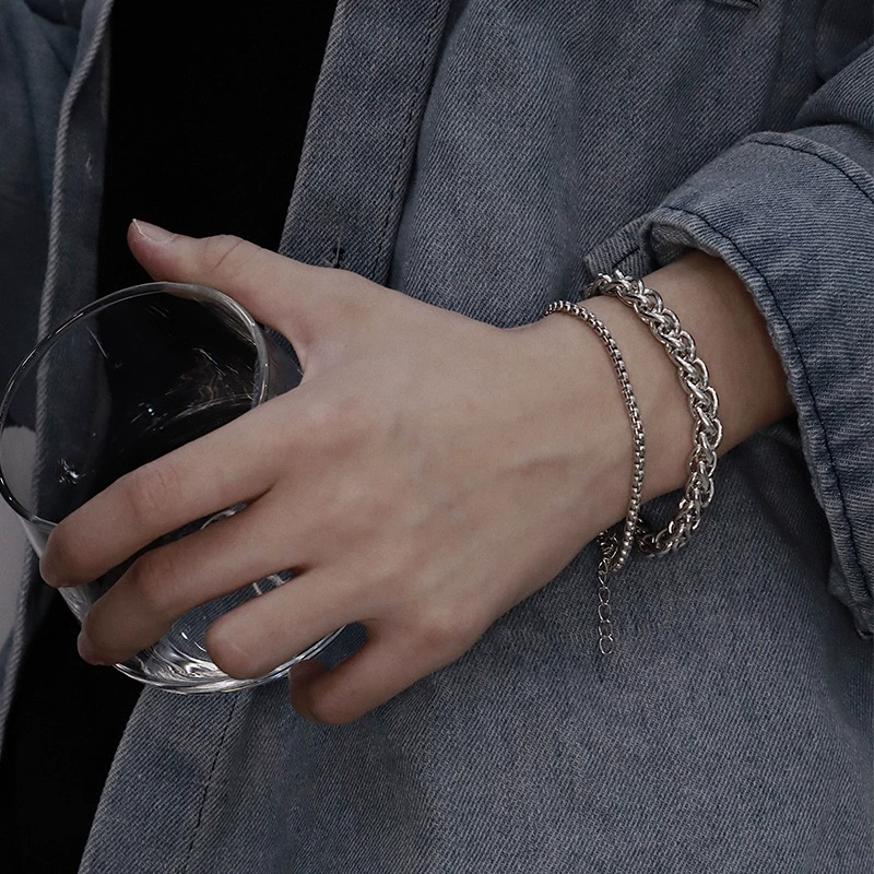 New Vintage Radical Dragon Bone Hip Hop Chunky Chain Men's Bracelet Hip Hop Punk Personality Trend Pulsera Hombre Accessories