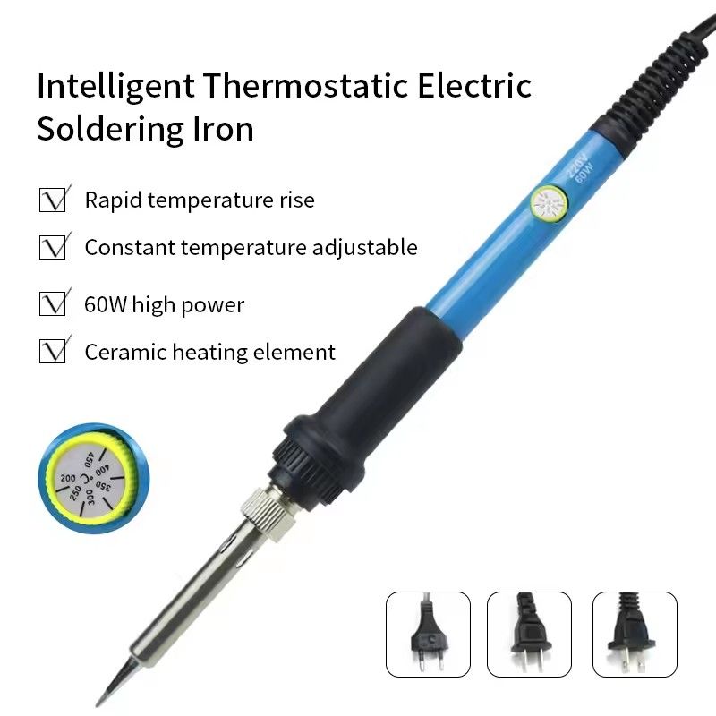 Multi-kit Adjustable Temperature Electric Soldering Iron 220V  60W Electric Soldering Iron Set Welding Solder Repair Tool