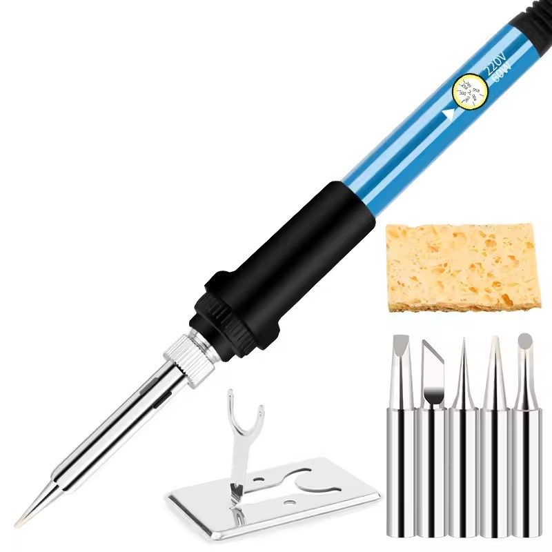 Multi-kit Adjustable Temperature Electric Soldering Iron 220V  60W Electric Soldering Iron Set Welding Solder Repair Tool
