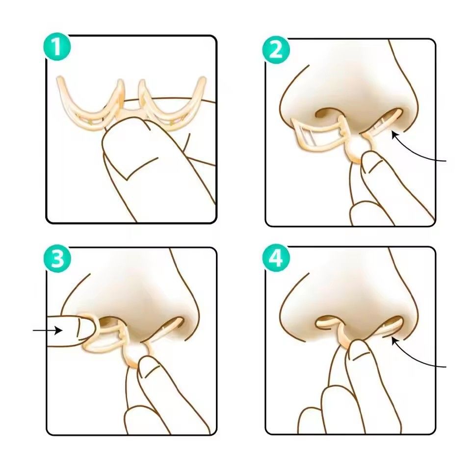Snore Stopper Nasal Dilator for Snore Reduction Increases Airflow Anti Snoring Devices Silicone Nose Clip Improve Sleep&Snoring