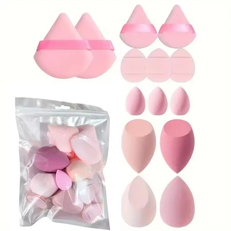 14Pcs Makeup Sponge Cosmetic Blender Beauty Egg Foundation Sponges Puff  Powder Puffs Make Up Accessories Women Makeup Tools