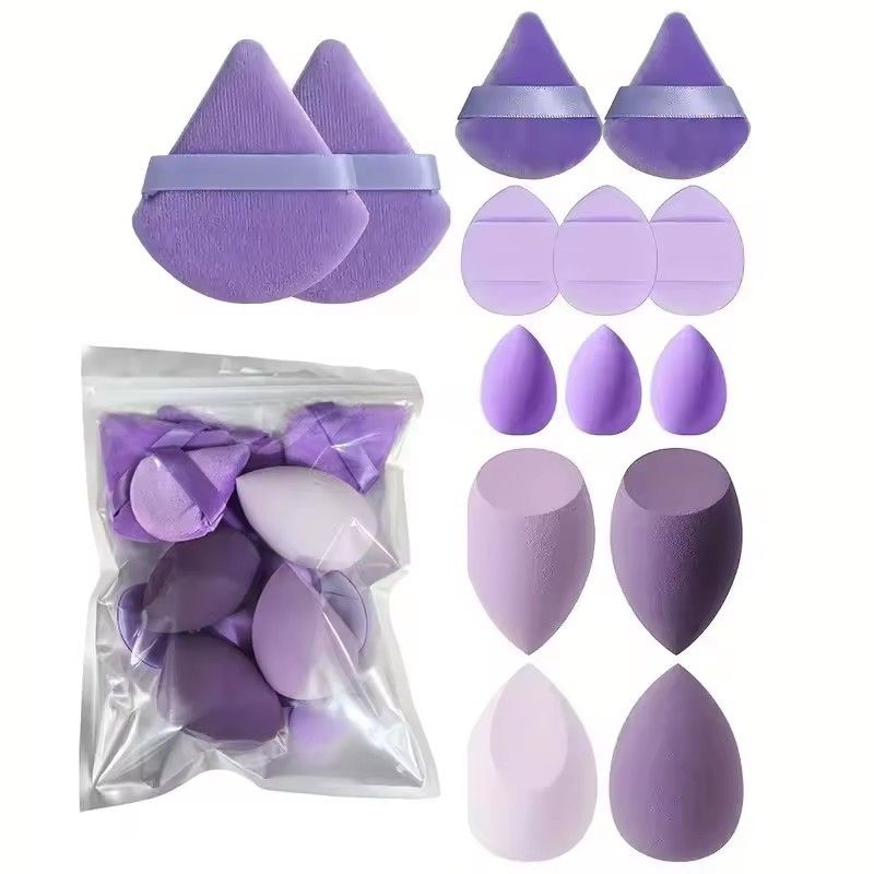 14Pcs Makeup Sponge Cosmetic Blender Beauty Egg Foundation Sponges Puff  Powder Puffs Make Up Accessories Women Makeup Tools