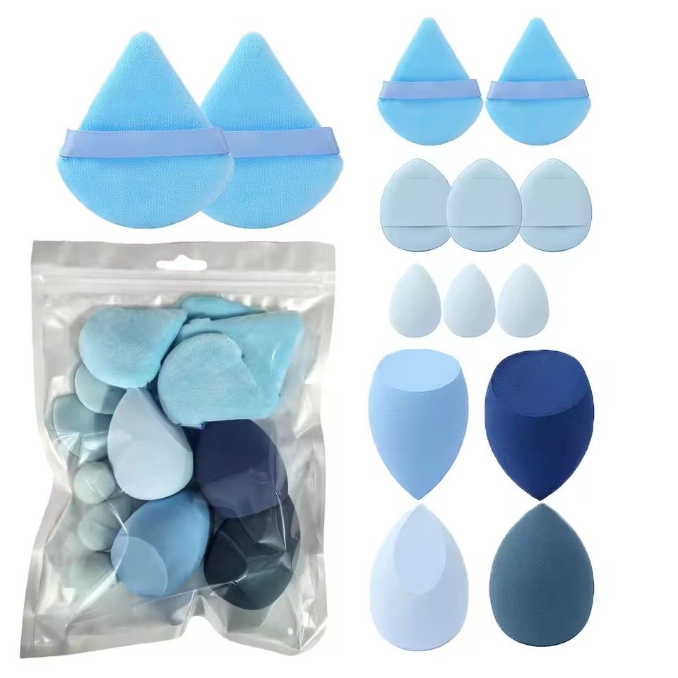 14Pcs Makeup Sponge Cosmetic Blender Beauty Egg Foundation Sponges Puff  Powder Puffs Make Up Accessories Women Makeup Tools