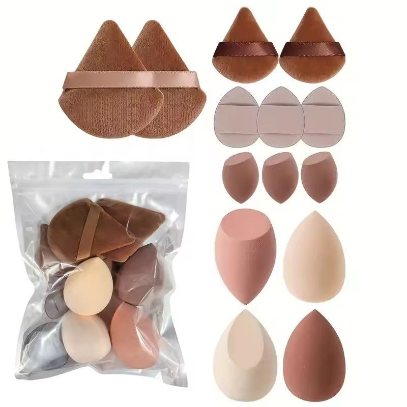 14Pcs Makeup Sponge Cosmetic Blender Beauty Egg Foundation Sponges Puff  Powder Puffs Make Up Accessories Women Makeup Tools