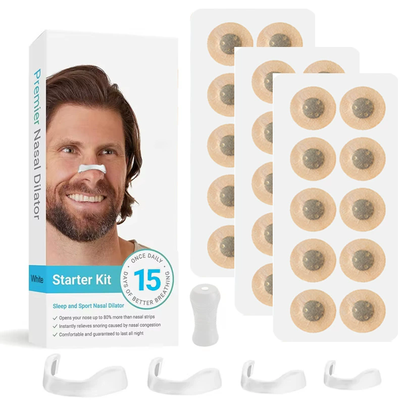 Magnetic Nasal Dilator Anti Snoring Nose Strips,Boost Oxygen Intake,Sleep Nasal Breathing Dilators Starter Kit
