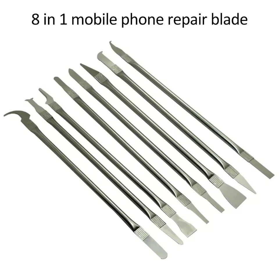 8pcs CPU IC Glue Remover C Chip Repair Phone Repair Tool Thin Blades Piratical Repair Hand Tool For Mobile Phone Computer E-997