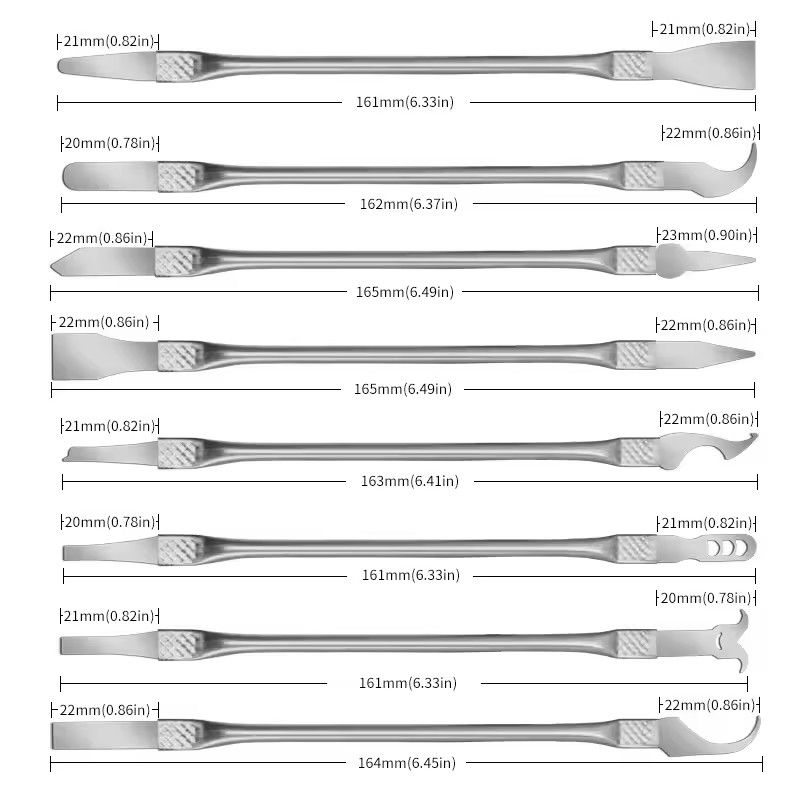 8pcs CPU IC Glue Remover C Chip Repair Phone Repair Tool Thin Blades Piratical Repair Hand Tool For Mobile Phone Computer E-997