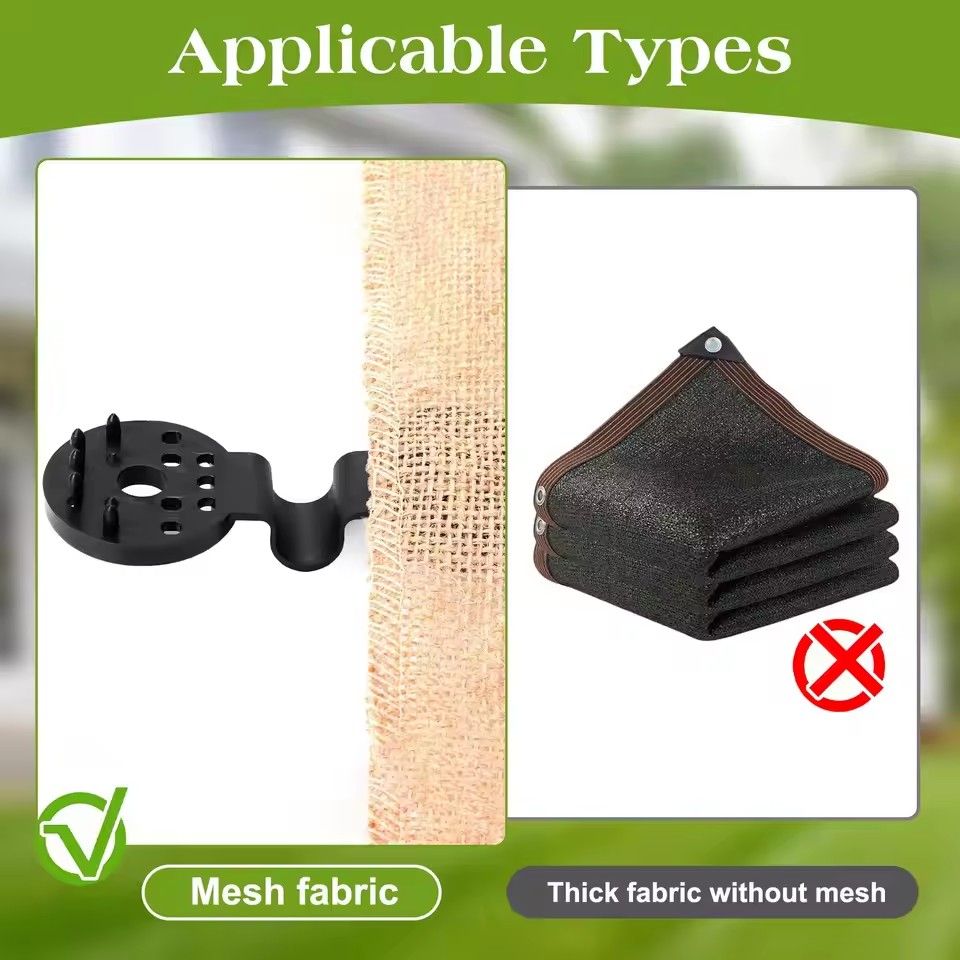 50Pcs Shade Cloth Clip Shade Fabric Clamps Grommets For Net Mesh Cover Sunblock Fabric In Garden Backyard Greenhou