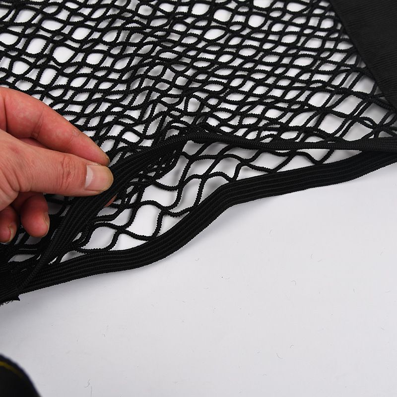 Car Storage Net Stretchable Mesh Pocket Net Magic Elastic Sticker Universal Rear Mesh Trunk Seat Bag Pocket Cage Auto Organizer