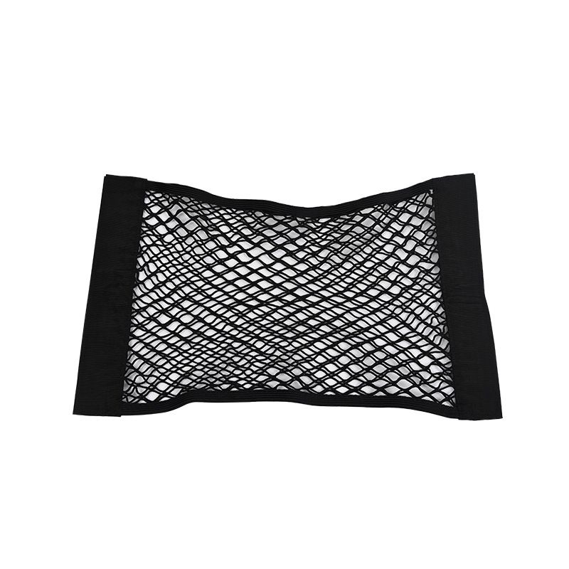 Car Storage Net Stretchable Mesh Pocket Net Magic Elastic Sticker Universal Rear Mesh Trunk Seat Bag Pocket Cage Auto Organizer
