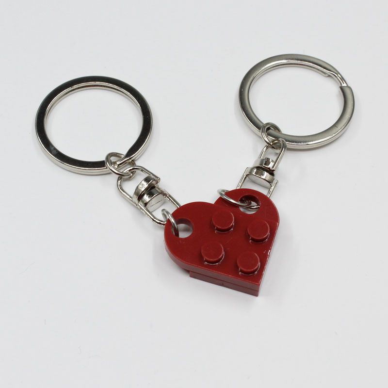 Couple Style Charming Heart-shaped Keychain Set -2 pcs Matching Design, Perfect Valentine's Day Gift for Girlfriend or Boyfriend