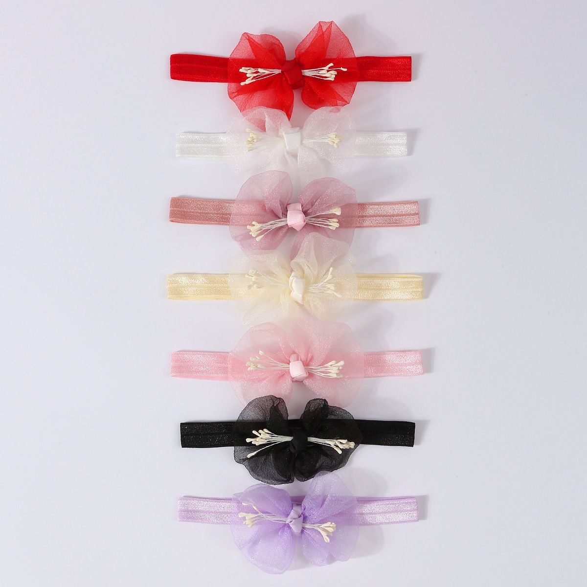 Korean Style Spring/Summer Casual Toddler Shoes 0-1 Y Baby Shoes Flower Mesh Bow Decorated Princess Shoes Set