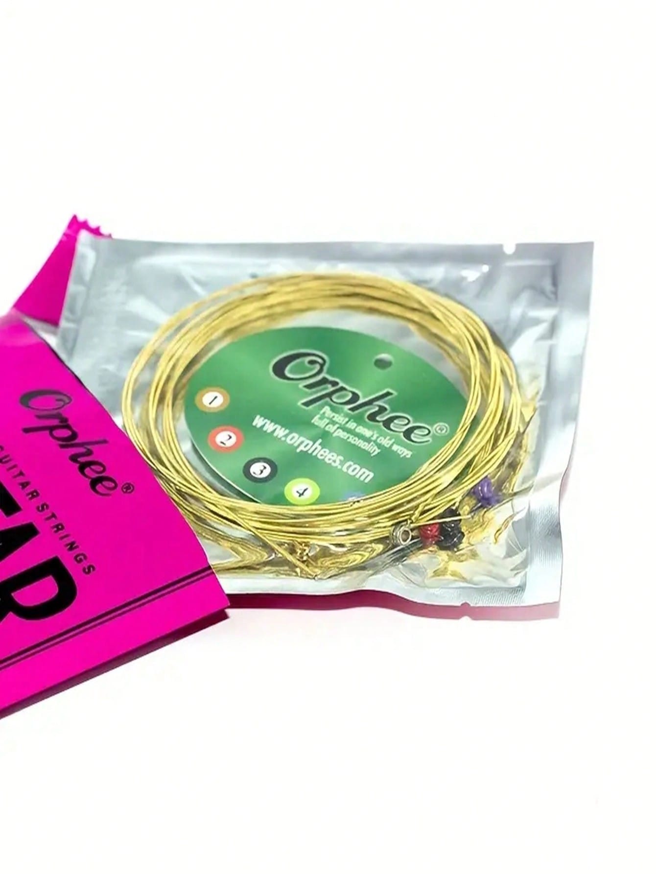 Orphee Acoustic Guitar Strings Set Medium Carbon Steel Hexagonal Core Rust Prevention Treatment Folk Guitar Parts & AccessoriesE-1251