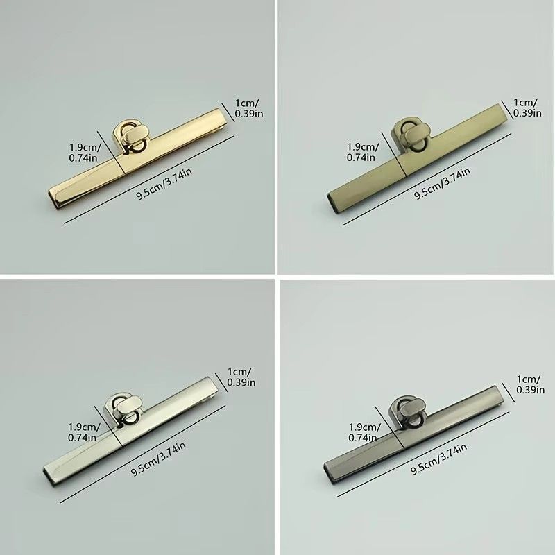 Alloy Fashion Clasp Turn Locks Twist Lock for Ladys' Handbag Craft Bag Replacement Purse DIY Handmade Bag Hardware