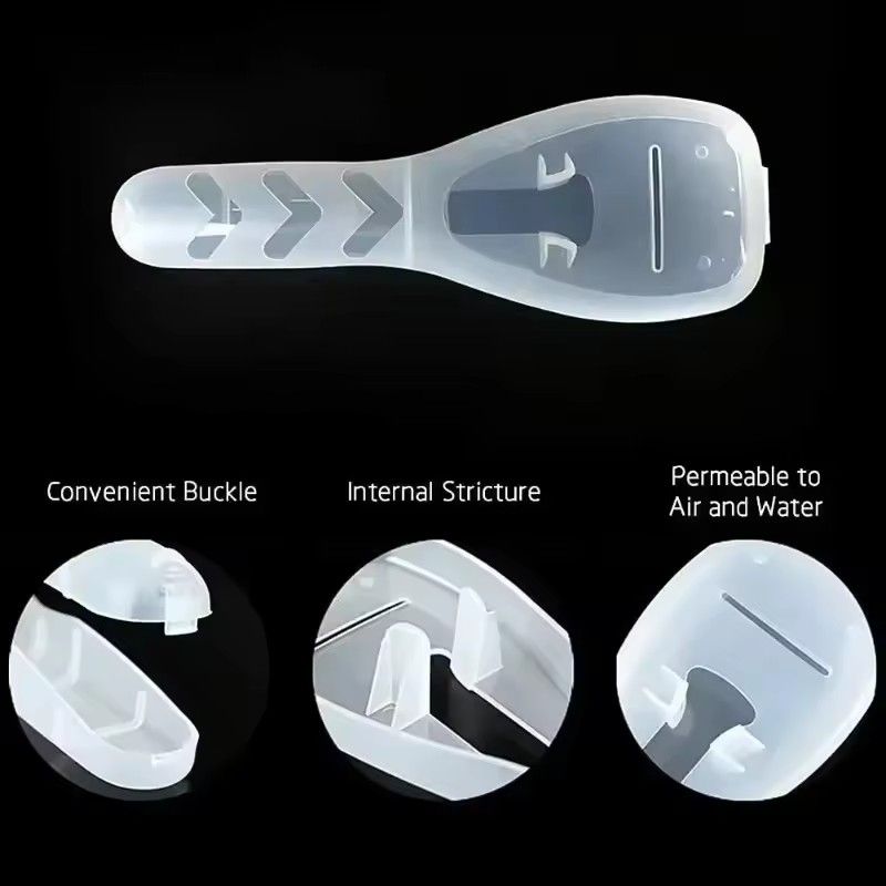 1pc Portable Travel Men Manual Razor Protector Plastic Box Cover Container Storage Shaver Holder Protector Case Organizer（Attention: Shaver not included）