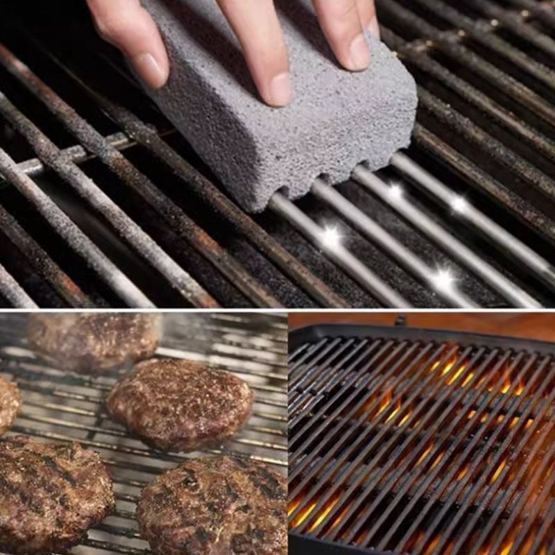 Cleaning Brick Block Barbecue Cleaning Stone Racks Stains Grease Cleaner Tools BBQ Grill