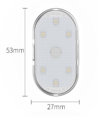2pcs Led Car Interior Door Light USB Charging Automobile Welcome Lights Magnetic Anti-collision Signal Lamp
