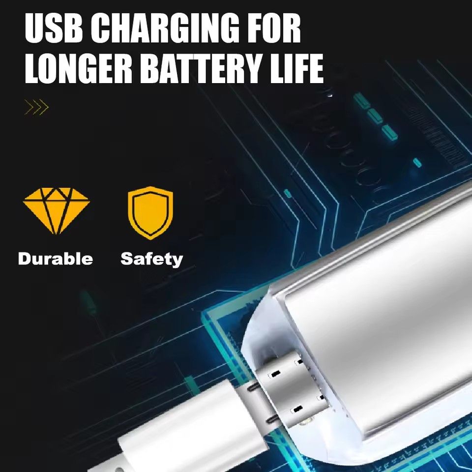 2pcs Led Car Interior Door Light USB Charging Automobile Welcome Lights Magnetic Anti-collision Signal Lamp