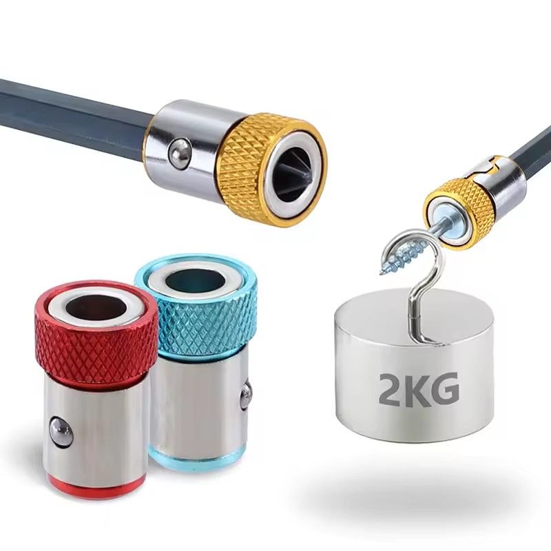 1/4 "drill bit with universal magnetic ring magnet, strong magnetic ring, strong magnetization electric screwdriver bit