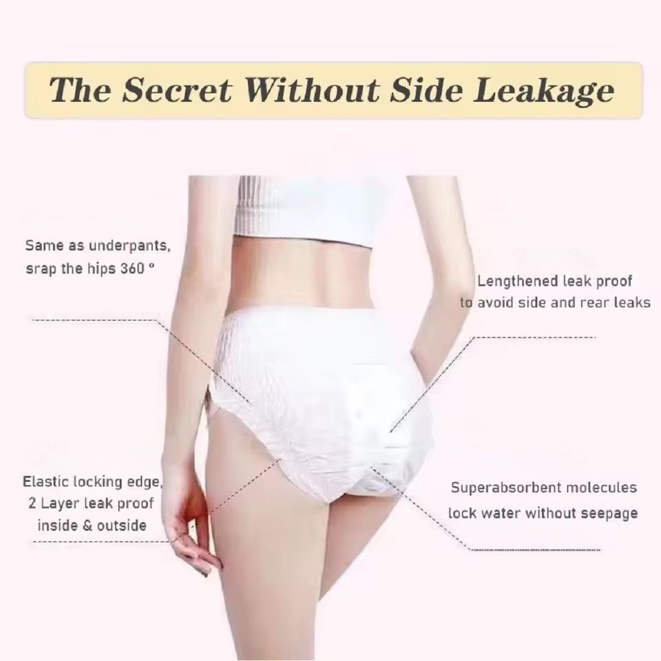 10Pcs/Bag Menstrual Pants Large size Cotton Pregnant Disposable Underwear Panties Prenatal Postpartum Underpants Women Sanitary