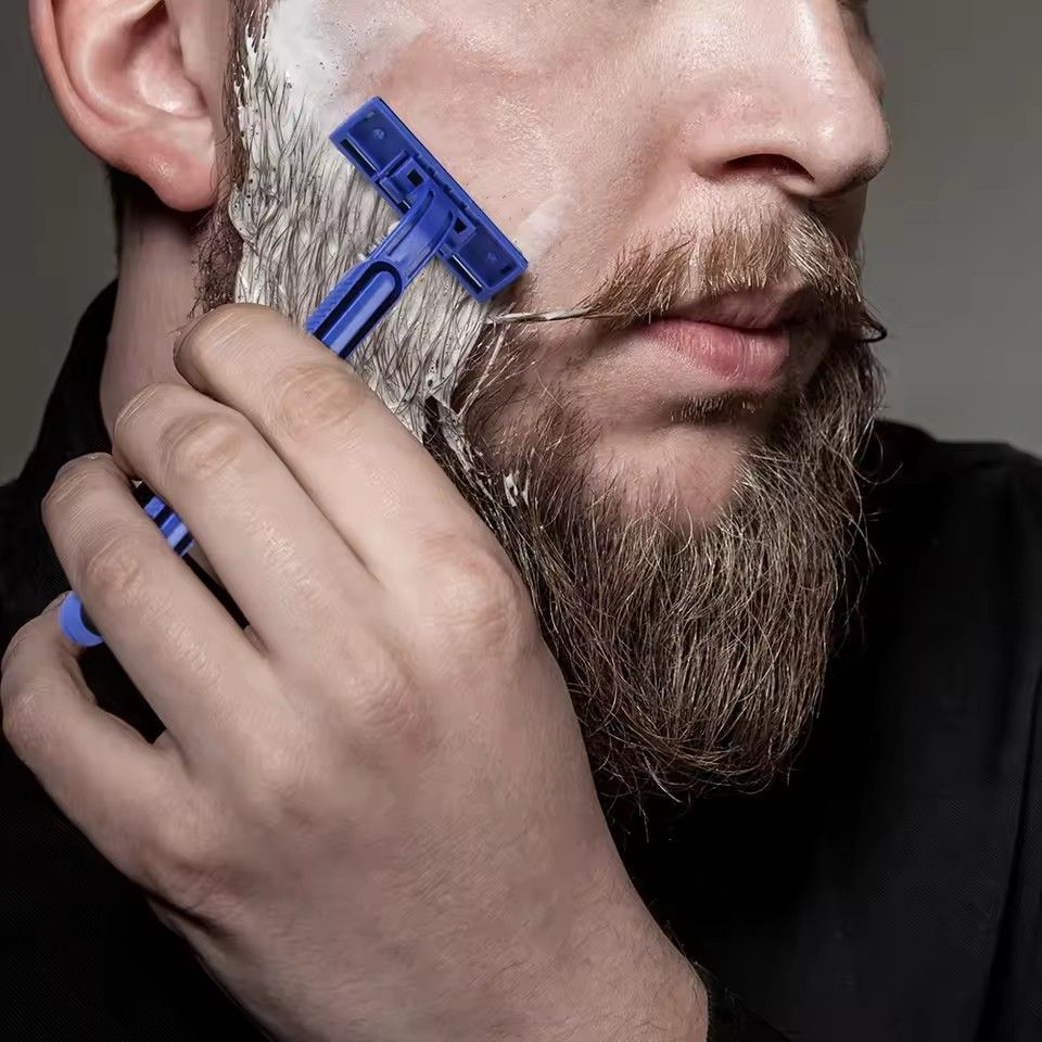 3PCS Disposable Beard Shaver Body Trimmer Stainless Steel 3-layer Blade Shaver Men's and Women's Hotel