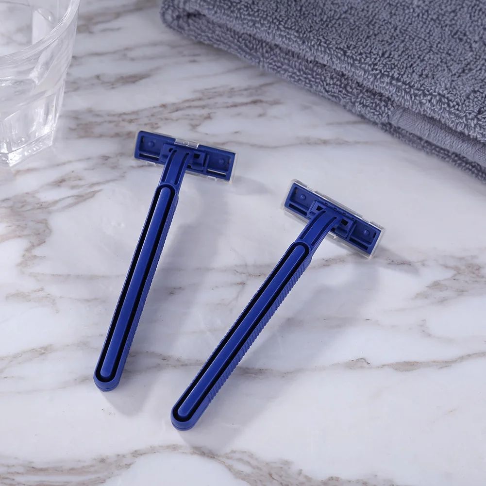 3PCS Disposable Beard Shaver Body Trimmer Stainless Steel 3-layer Blade Shaver Men's and Women's Hotel